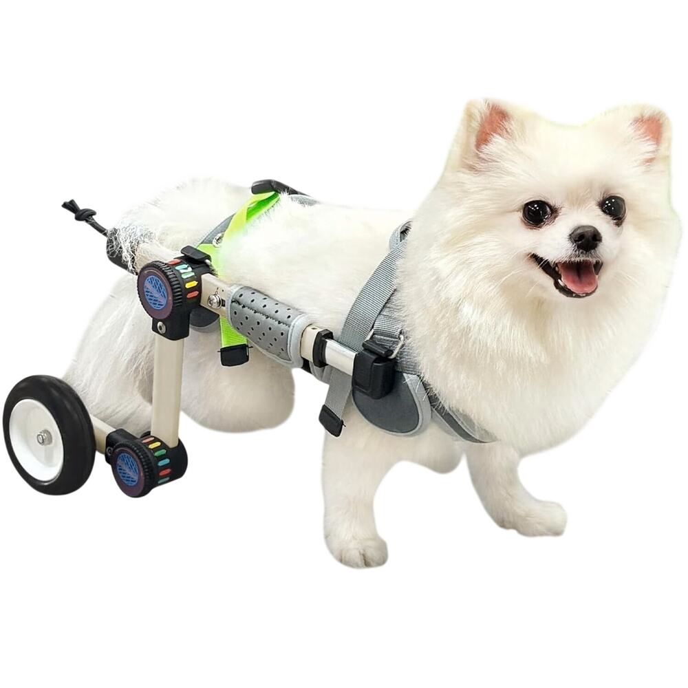 NEW LetPetRun XS Dog Wheelchair Adjustable for Back Legs for Dogs 9-17 lbs